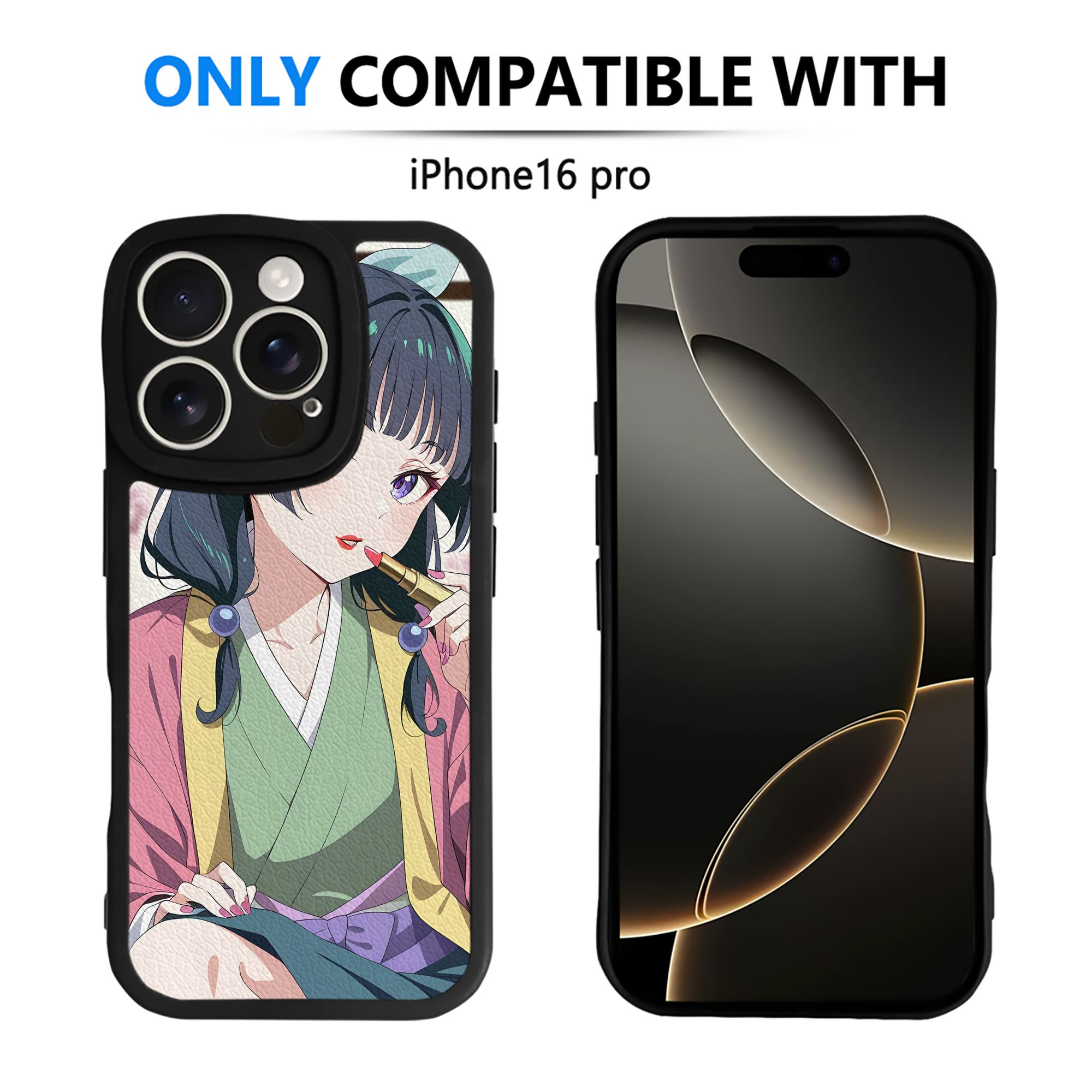 （画像用） 薬屋のひとりごと The Apothecary Diaries 【iPhone 16シリーズ対応】シリコンスマホケース（レザー調） 材質：シリコン